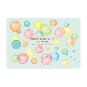 日本製　バラエティーポストカード：シャボン玉