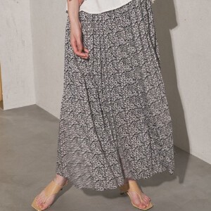 Skirt Pintucked Maxi-skirt Cotton