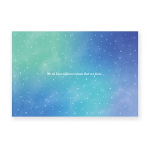 日本製　バラエティーポストカード：星空散歩