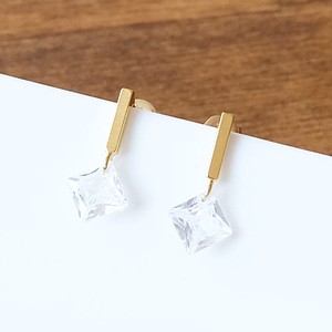 Pierced Earrings Gold Post Gold Simple