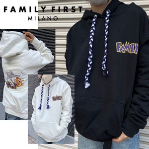 Family First メンズ パーカー WHITE/BLACK ファミリーファースト