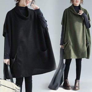 Sweater/Knitwear Knitted Plain Color Ladies' Autumn/Winter