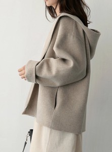 Coat Plain Color Outerwear Ladies Autumn/Winter