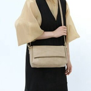 Shoulder Bag Faux Leather Gamaguchi Legato Largo Shoulder Ladies'
