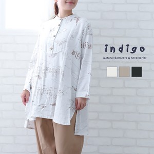 Tunic Printed Cotton Indigo Autumn/Winter 2023