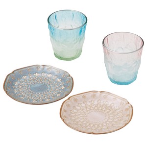 杯子/保温杯 玻璃杯 礼盒/礼品套装 4件每组 日本制造