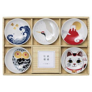 小餐盘 礼盒/礼品套装 碟子套装 5张每组 日本制造