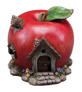 リンゴハウス（レッド）【ハウス】オブジェ ガーデニング 置物　アップル