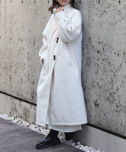 Coat Shaggy Stand-up Collar Duffle Coat