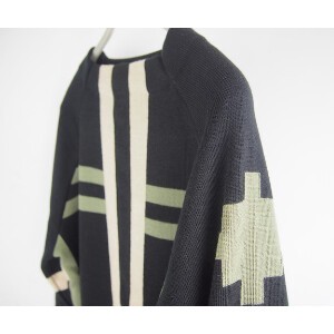 Sweater/Knitwear Pullover Intarsia Wide Autumn/Winter 2023 Made in Japan