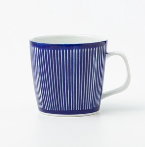 藍彫　マグカップ