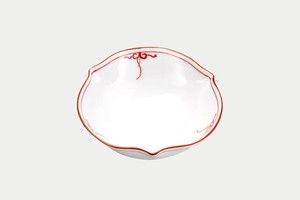Hasami ware Side Dish Bowl Red Porcelain Made in Japan