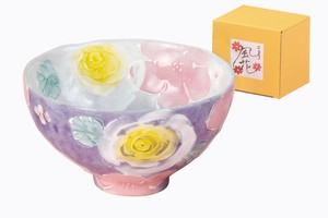 彩花化粧 飯碗【日本製 瀬戸焼 陶器 毎日の生活に】