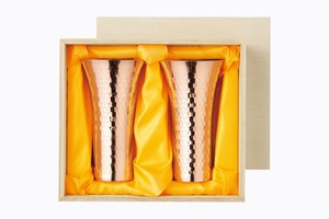 純銅ビアカップ380ml 2PCセット【日本製 純銅 贈り物 2個セット】