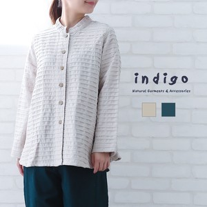 Button Shirt/Blouse Cotton Indigo Autumn/Winter 2023