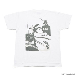 スター・ウォーズ Tシャツ「力戦奮闘」白Tシャツ 綿Tシャツ プリントTシャツ STAR WARS