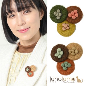Brooch Brown Presents Embroidered