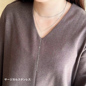 Stainless Steel Chain Necklace sliver Stainless Steel Layering Long Ladies'