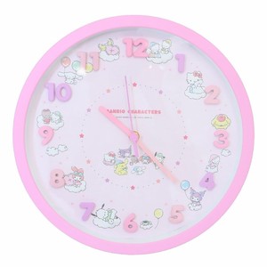 【時計】サンリオキャラクターズ アイコンウォールクロック ピンク