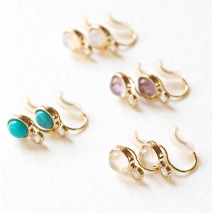 Clip-On Earrings Natural M Made in Japan