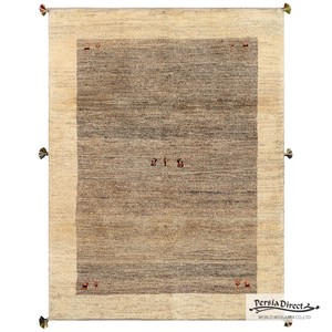 ギャッベ　ペルシャ　イラン　オーガニックウール　絨毯　ラグサイズM（約150×200cm）　G1188　151×198cm