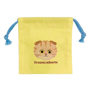 Pouch/Case Drawstring Bag ECOUTE! Chatora-cat