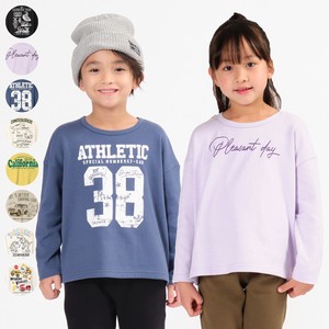 Kids' 3/4 Sleeve T-shirt Antibacterial Finishing Pudding Made in Japan