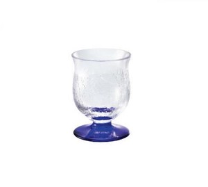 《日本製》ヒビ直台酒グラス-2　【食前酒】【酒器】【足付グラス】【杯】【盃】【日本酒】【冷酒】【和食】