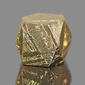 約8mm 鉄隕石 メテオライト ゴールド キューブ型 一粒売り【FOREST 天然石 パワーストーン】