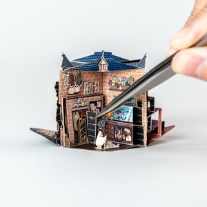 Delightful House miniature POP-UP book handmade kit