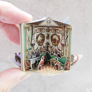 Royal Dolls’ House miniature POP-UP book handmade kit