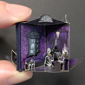 AMETHYST miniature POP-UP book handmade kit