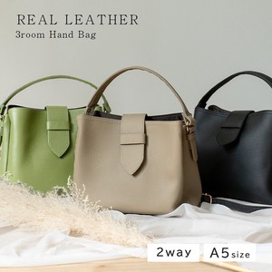 Shoulder Bag Cattle Leather 2Way Simple