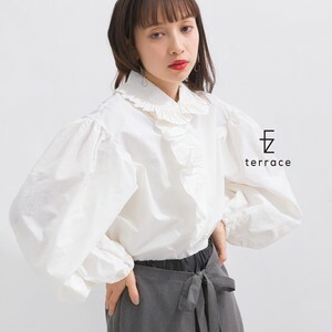 [SD Gathering] Button Shirt/Blouse Frilled Blouse Nylon Front