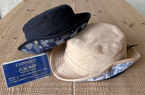 【久留米絣】バケットハット 木綿織物 伝統 男女兼用 帽子