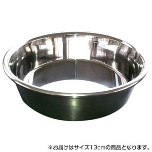 日本製　燕の職人が造る　ステンレス製　ペット用皿型食器　13cm　SS-130