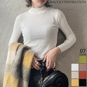 Sweater/Knitwear High-Neck Tops Ribbed Knit 【2023NEWPRODUCT♪】