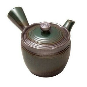 1.5号急須(サークル網) 深緑釉 0977-2860