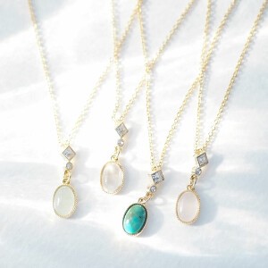 Genuine Stone Necklaces  Made in Japan