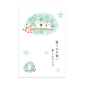 Postcard Shimaenaga 3-pcs Made in Japan