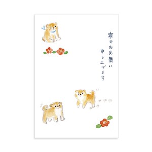 明信片 柴犬 3张 日本制造