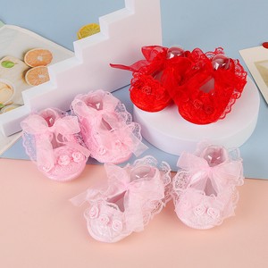Shoes Knitted Ribbon Kids