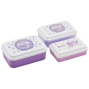 Bento Box Antibacterial KUROMI Set of 3