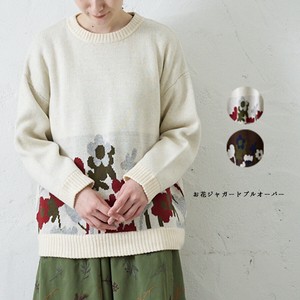 Sweater/Knitwear Pullover Jacquard Flowers