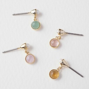 Pierced Earringss Natural Made in Japan