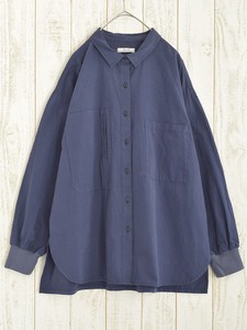 Button Shirt/Blouse Asymmetrical Pocket Autumn/Winter