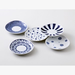 藍玉　小皿揃【日本製 美濃焼  毎日の生活に 贈り物に】