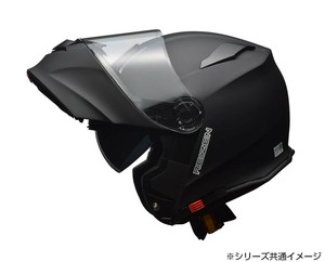 REIZEN フルフェイス インナーシールド付き モジュラーヘルメット Lサイズ(59-60cm未満) マットブラック