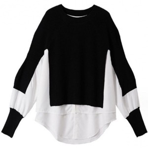 Sweater/Knitwear Knitted Plain Color Long Sleeves Ladies' M Autumn/Winter