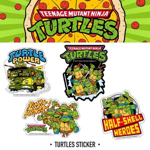【亀が世界を救う！？】ミュータント タートルズ ステッカー TURTLES Sticker  全員集合